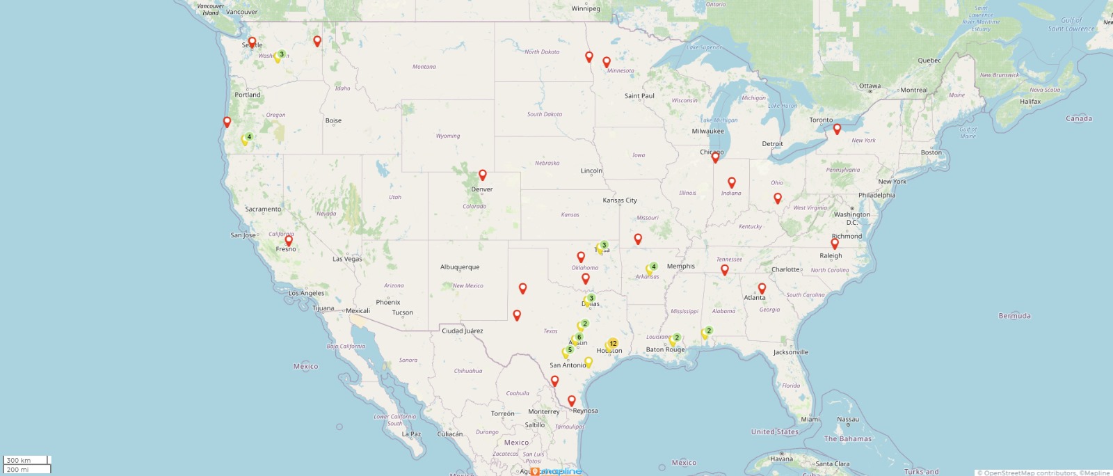 Presence of ezMetal in the US